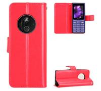 BellaCase Nokia 125 4G 2024/110 4G 2024 Coque, Étui Portefeuille, Rouge | Coque Bracket, avec Des Fentes à Cartes, Style Flip, Boîtier Magnétique, Protection Entièrement Fermée