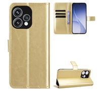 BellaCase Oppo Reno15 5G/15C 5G Coque [Étui Portefeuille] [Fonction Support] [Slots pour Cartes] [Couverture à Rabat Magnétique] Compatible avec Le Smartphone Oppo Reno15 5G/15C 5G(d'or)