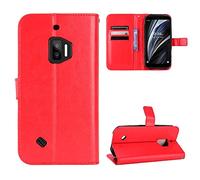 BellaCase Oukitel WP12/WP12 Pro Coque [Étui Portefeuille] [Fonction Support] [Slots pour Cartes] [Couverture à Rabat Magnétique] Compatible avec Le Smartphone Oukitel WP12/WP12 Pro(Rouge)