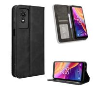 BellaCase TCL 501 4G Coque [Étui Portefeuille] [Fonction Support] [Slots pour Cartes] [Couverture à Rabat Magnétique] Compatible avec Le Smartphone TCL 501 4G(Noir)