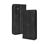 BellaCase Vivo S10e/V23e Coque [Étui Portefeuille] [Fonction Support] [Slots pour Cartes] [Couverture à Rabat Magnétique] Compatible avec Le Smartphone Vivo S10e/V23e(Noir)