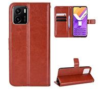 BellaCase Vivo Y01 Coque [Étui Portefeuille] [Fonction Support] [Slots pour Cartes] [Couverture à Rabat Magnétique] Compatible avec Le Smartphone Vivo Y01(Marron)