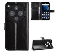 BellaCase ZTE Nubia P9 Pro 5G/Optus X Pro 2 5G Coque [Étui Portefeuille] [Fonction Support] [Slots pour Cartes] [Couverture à Rabat Magnétique](Noir)