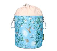 bellaCott Sac à Pinces à Linge Portable Kolibri - Ø18 x 31 cm, 100% Coton, avec Cordon et mousquetons, Sac de Rangement avec Motif Oiseau pour la Maison, Le Jardin et Le Camping