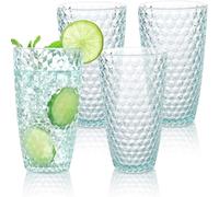 BELLAFORTE Verres incassable en Tritan - Lot de 4 - Contenance de 562ml - Collection Grand Laguna Beach - Lavable au lave-vaisselle - Verres indestructibles - Sans BPA