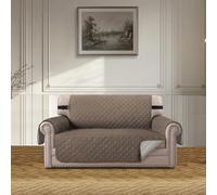 BellaHills Grande Housse de Sofa 2 Places,Housse Anti-Taches Canapé,pour Enfants, Animaux de Compagnie, Chiens, Chats,Taupe