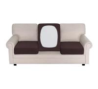BellaHills Housse Assise Canapé,Housse Canapé Extensible,Housse De Protection pour Meubles,Protege Canape pour Chien Chat Enfant,Convient à Tous Les Canapés,1 Place*3,Brun