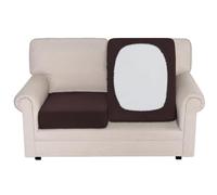 BellaHills Housse Coussin Canapé,Housse Canapé Extensible,Housse Dossier Canapé Extensible,Protege Canape pour Chien Chat Enfant,1 Place*2,Brun
