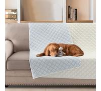 BellaHills Housse de canapé 100% imperméable,Couverture Canapé Chien 102x127CM,Anti-Poils et Lavable,Blanc Cassé