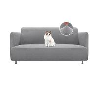 BellaHills Housse de Canapé 2 Places,Jacquard Housse de canapé 2 Places pour SÖDERHAMN,Chiens et Chats Animaux Antisalissure,Surdimensionné 2 Places Canapé Largeur Canapé Largeur 172-190 cm,Gris Clair