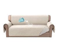 BellaHills Housse de canapé 3 places 100 % imperméable avec sangle élastique - Protection triple antidérapante et lavable avec sangle élastique - Pour enfants/animaux domestiques (canapé de 177,8 cm,