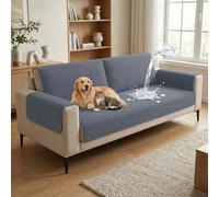 BellaHills Protège Canapé,Housse Antidérapante,Plaid Canapé Imperméable Universel 90×90 cm,Gris