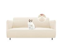 BellaHills SÖDERHAMN Housse de canapé 2 places (170-185 cm), Jacquard pour canapé de salon, sert de protection pour chiens et animaux domestiques, naturel