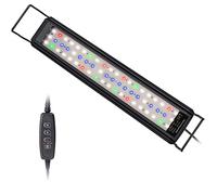 BELLALICHT Éclairage Aquarium, Rampe LED d’Aquarium Spectre Complet avec Contrôleur, 10 Niveaux de Luminosité Réglables, Minuterie réglable 6/10/12 Heures.