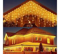 BELLALICHT Guirlande Lumineuse 10+5M 400LED, Rideau Lumineux LED string light IP44 étanche 8 modes Eclairages pour décoration Fenêtre Noël Anniversaire Mariage Fête Patio (10M)