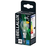 BELLALUX Lampe à LED, culot E14, blanc froid (4000K), filament clair, forme de goutte, en remplacement d'une ampoule classique de 40W, 1-pack