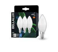 BELLALUX Lampe à LED, E14-base, optique mate ,Blanc froid (4000K), 470 Lumen, Remplacement de la traditionnelle 40W-Ampoules 3-Pack