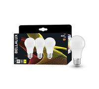 BELLALUX Lampe à LED, E27-base, optique mate ,Blanc chaud (2700K), 806 Lumen, Remplacement de la traditionnelle 60W-Ampoules 3-Pack