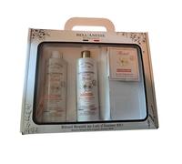 Bell'Ânesse Coffret Rituel Beauté, Gel Douche et Lait Corporel Monoï, au Lait d'Ânesse BIO, Hydratant