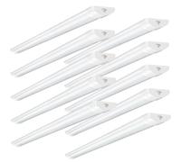Bellanny 10pcs Neon LED 115cm, 40W 4800LM Reglette LED avec Connecteurs et Câbles de Raccordement - IP54 Étanche 4500K Blanc Neutre Connectable Luminaire Plafonnier pour Garages Ateliers Bureaux