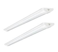 Bellanny 2pcs Neon LED 115cm, 40W 4800LM Reglette LED avec Connecteurs et Câbles de Raccordement - IP54 Étanche 6500K Blanc Froid Connectable Luminaire Plafonnier pour Garages Ateliers Bureaux