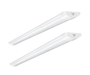 Bellanny 2pcs Neon LED 90cm, 30W 3600LM Reglette LED avec Connecteurs et Câbles de Raccordement - IP54 Étanche 4500K Blanc Neutre Connectable Luminaire Plafonnier pour Garages Ateliers Bureaux
