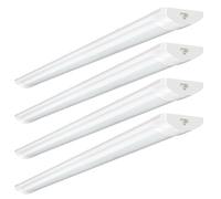 Bellanny 4pcs Neon LED 115cm, 40W 4800LM Reglette LED avec Connecteurs et Câbles de Raccordement - IP54 Étanche 4500K Blanc Neutre Connectable Luminaire Plafonnier pour Garages Ateliers Bureaux