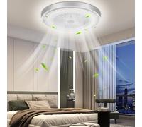 Bellanny 60W Ventilateur de Plafond avec Lumiere, Ø50cm Modernité Ventilateur Plafond Silencieux, 3000-6500K, 6 Vitesses de Vent Réglables, Dimmable Ventilateur de Plafond LED avec Télécommande&App