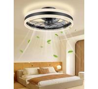 Bellanny 70W Ventilateur de Plafond avec Lumiere, Ø49cm Modernité Ventilateur Plafond Silencieux, 3000-6500K, 6 Vitesses de Vent Réglables, Dimmable Ventilateur de Plafond LED avec Télécommande&App