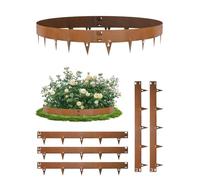 Bellanny Bordure Jardin Exterieur en Acier Corten, 5Pcs 107,5×15cm Bordure de Pelouse Métal | Flexible Bordures Paysagères, Bordure de Gazon en Rouille,Bandes Pliables pour Séparateur de Chemin,Cour