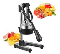 Bellanny Presse Agrumes, Presse Agrume Manuel, Extracteur de Jus de Haute Qualité | Silencieux,Alimentaire Broyeur Ju, Presse Fruit Manuel Acier Inoxydable pour Orange Limon Citron Pommes Grenade,Noir