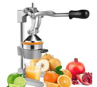 Bellanny Presse Agrumes, Presse Agrume Manuel, Extracteur de Jus de Haute Qualité | Très Silencieux, Alimentaire Broyeur Ju Presse Fruit Manuel Acier Inoxydable pour Orange Limon Citron Pommes Grenade