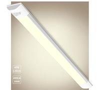 Bellanny Réglette LED Étanche 120CM, Plafonnier Extérieur 40W 4800LM Blanc Chaud 3000K, Tube Aluminium et PC pour Bureau, Entrepôt, Garage, Sous-sol, Atelier