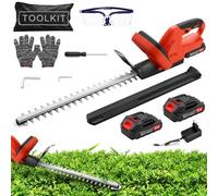 Bellanny Taille Haie Batterie, Taille Haies sans Fil 21V, Taille-Haies Électriques, Coupe Branche Électrique avec 2 Batteries | Lame 51cm Écartement 17mm,Moteur 500W,Cisaille Haie pour Jardin,Arbustes