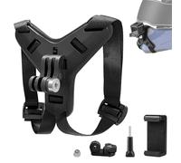 Bellanova Support De Menton Antidérapant Pour Casque De Moto, Support À Crochet J Allongé, Support Moto, Pour GoPro Hero 13/12/11/10/9/8/7/6/5, DJI Osmo Action, Insta360 (Noir)