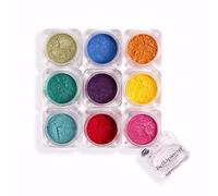 Bellapierre Shimmer Powder 9 Stack | Fard paupi res sans paraben | Maquillage pour les yeux v g talien et sans cruaut - 9 unit s - Iris