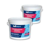 BELLAQUA Chlore Lent Multifonction Piscine 2 x 3kg Galet Traitement Complet