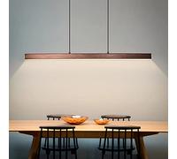 Bellastein Table à manger LED suspension dimmable, hauteur de suspension réglable moderne Suspension/Bureau salle à manger plafonnier Bureau salon cuisine Bar lumière (café, L80cm)