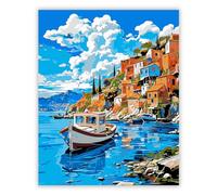 Bellatoi Peinture Numero Adulte, Creation Adulte pour Débutants, Paint by Numbers for Adults Paysage avec Pinceaux et Pigment 40x50cm (sans Cadre)