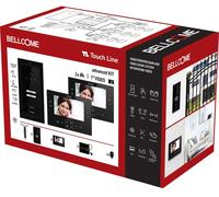 Bellcome Advanced 7 Video-Kit 2 Familie Interphone vidéo filaire Set complet 14 pièces noir