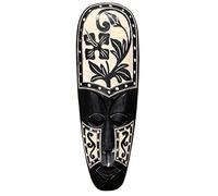 Belle 50 cm Masque mural Hibiscus Fleur Tribal Maori en bois animaux afrique Masque 79