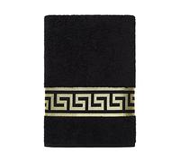 Belle Arti Serviettes de douche en coton éponge moelleux de qualité supérieure - 50 x 100 cm - Noir