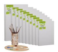 BELLE ARTI - Toile à peindre 50 x 90 x 1,7 cm - Toile de peinture fabriquée en Italie pour artistes et amateurs - Cadre pour tableaux robuste, tension réglable - Toile 100 % coton pour huile,