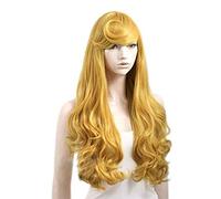 Belle au bois dormant princesse Aurora perruque Cosplay Costume Briar Rose femmes longs jaune cheveux synthétiques Halloween fête jeu de rôle perruques MZ-6919