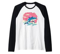 Belle baleine avec snapback pour les amateurs de casquette et de chapeau Manche Raglan