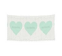 Belle bannière d'anniversaire en forme de cœur, bannière de fond de vacances (90 cm x 180 cm), adaptée pour la décoration de cour, tissu mural exquis de rideau.