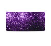 Belle bannière de fête violette à paillettes, décorations pour toutes les occasions, pour Thanksgiving, fêtes d'anniversaire et plus encore