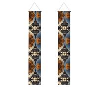 Belle bannière de porte imprimée Tour Eiffel Paris pour intérieur ou extérieur Bannières à suspendre pour fêtes et célébrations