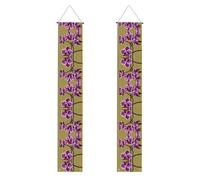 Belle bannière d'orchidées pour remise de diplôme - Une bannière polyvalente pour une utilisation en intérieur et en extérieur, parfaite pour une variété de célébrations de remise de diplôme
