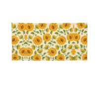 Belle bannière jaune imprimé tournesol, bannière pour tous les événements, drapeaux lumineux pour anniversaire, Thanksgiving et plus encore